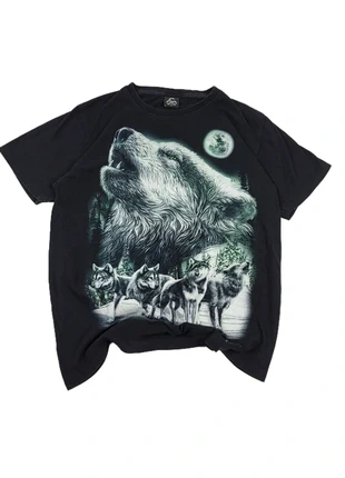 T-shirt Caballo noir vintage loup pleine lune imprimé animal sauvage taille M, marque: Animal, état: Très bon état, taille: M, 19,00 €, 20,65 € Protection acheteurs incluse