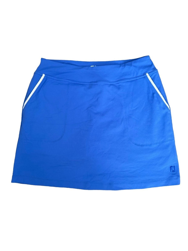 FJ FootJoy Women’s S Golf Skort Skirt Blue Athletic Tennis Mini Stretch Pull On 1