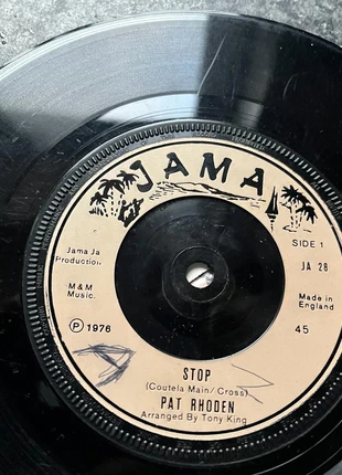 Pat Rhoden Stop 1976 Uk Jama Vinyl 7" 45 Single Ja 28 Reggae, condition: Very good, £4.00, £4.62 includes Buyer Protection Pro