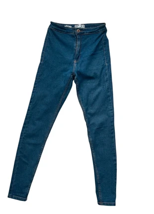 Bershka Jegging skinny taille haute (36/S) - Denis stretch bleu, marque: Bershka, état: Très bon état, taille: S / 36 / 8, 9,00 €, 10,15 € Protection acheteurs incluse