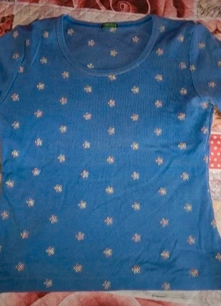 Y2k fairycore crop embroidered top t-shirt, marca: United Colors of Benetton, estado: Bueno, tamaño: XS / 34 / 6, 15,00 €, 16,45 € Protección al comprador incluida