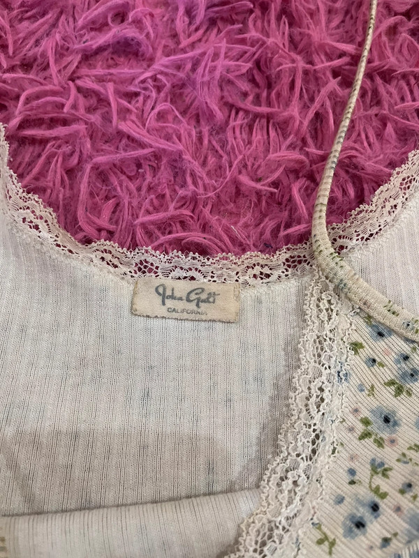 Blue floral Brandy Melville lace cami 3