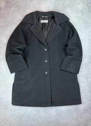 Max Mara Vintage Mantel Italien – Schwarz-Grau, Leinen & Wolle, Elegant & Zeitlos, marque: Max Mara, état: Très bon état, taille: S / 36 / 8, 130,00 €, 137,20 € Protection acheteurs incluse