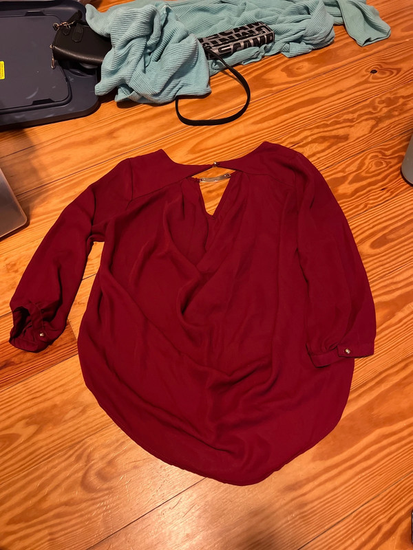 Burgundy blouse 3