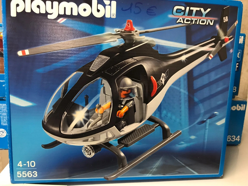 Hélicoptère playmobil police 5563