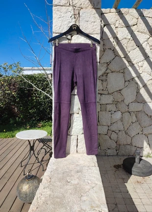 Legging façon daim violet aubergine, marque: Hue, état: Très bon état, taille: S / 36 / 8, 2,00 €, 2,80 € Protection acheteurs incluse