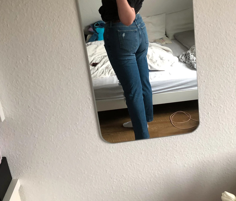 Hollister Ultra High Rise Stacked Vintage Straight Jeans