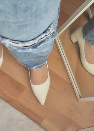 Escarpins blancs, marque: Shein, état: Très bon état, taille: 40, 5,00 €, 5,95 € Protection acheteurs incluse