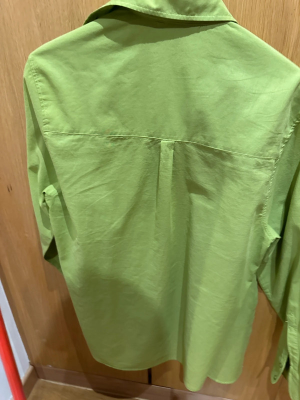 Camisa Massimo Dutti verde 38 amplia perfecta 5