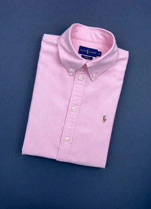 Chemise Femme - Custom Fit - Unie Rose - Logo brodé Marron Ralph Lauren - Taille M, marke: Ralph Lauren, zustand: Sehr gut, größe: M / 38 / 10, 59,00 €, 62,65 € beinhaltet Vinted-Käuferschutz Pro