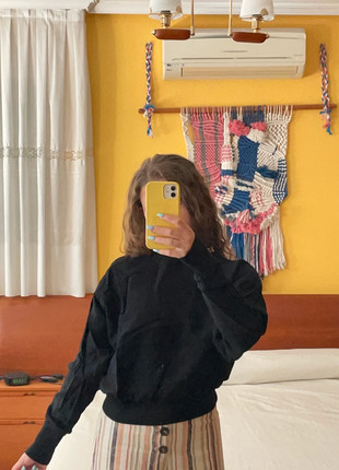 Sudadera negra / Black sweatshirt / Sweat noir, marque: H&M, état: Neuf sans étiquette, taille: S / 36 / 8, 5,00 €, 5,95 € Protection acheteurs incluse