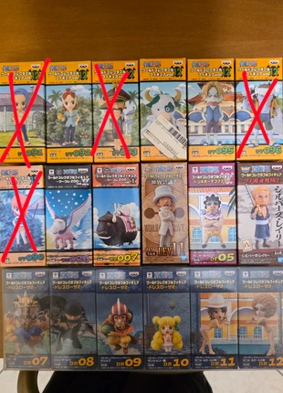 Wcf One Piece - set misto - chiedere info per i prezzi, merk: Banpresto, staat: Nieuw zonder prijskaartje, maat: Prematuur, tot 44 cm, € 1,00, € 1,75 inclusief Kopersbescherming