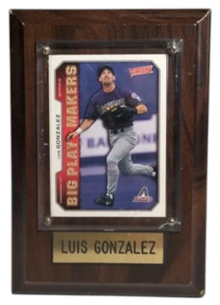 Quadro de Cartão de Baseball - Luis Gonzalez - Arizona Diamondbacks Big Play Makers, estado: Muito bom, €8.90, €10.05 inclui Proteção do Comprador