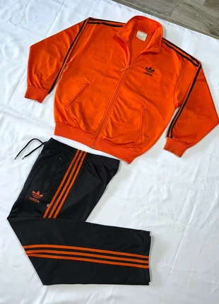 Ensemble jogging/survêtement Adidas Original Firebird tracksuit 90´s retro vintage -orange&noir- S, merk: adidas, staat: Heel goed, maat: S, € 125,00, € 131,95 inclusief Kopersbescherming Pro
