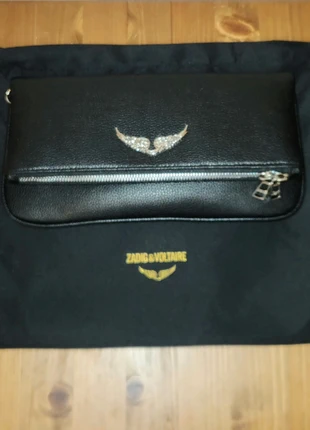 Zadig & Voltaire / Pochette iconique Rock en cuir noir pour femmes, brand: Zadig & Voltaire, condition: New without tags, €200.00, €210.70 includes Buyer Protection