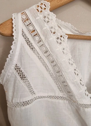 Vintage blouse ancienne linge ancien blanc broderies fait main embroidery, marke: Vintage Dressing, zustand: Gut, größe: XS / 34 / 6, 35,00 €, 37,45 € beinhaltet Vinted-Käuferschutz Pro