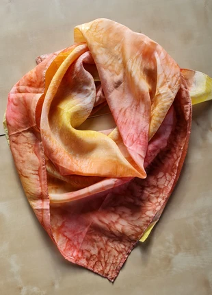 Foulard pure soie fait main tons rosés, brand: Fait Main, condition: Good, €6.00, €7.00 includes Buyer Protection