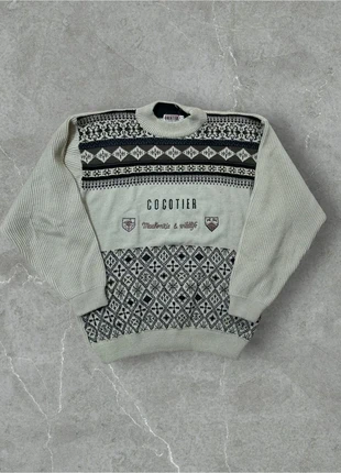 Pull Crewneck à motifs vintage y2k 2000’s laine (S), brand: Vintage Dressing, condition: Very good, size: S, €15.90, €17.40 includes Buyer Protection Pro