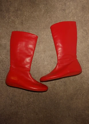 Bottes en cuir véritable rouge style minimaliste No Name rouge taille 36, condition: Very good, size: 36, €86.00, €91.00 includes Buyer Protection