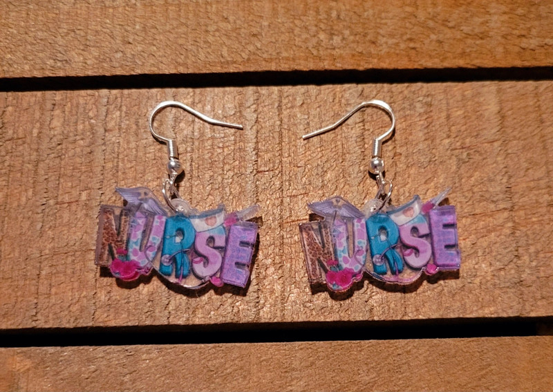 Nurse Acrylic Earrings