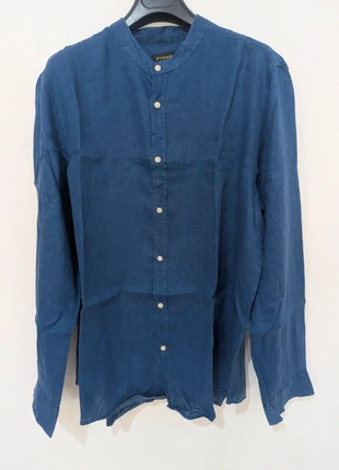 Camicia blu 100% lino uomo Chemise en lin homme Camisa de lin hombre OVS Piombo taglia taille XL, brand: Piombo, condizioni: Ottime, taglia: XL, €26.00, €28.00 include la Protezione acquisti