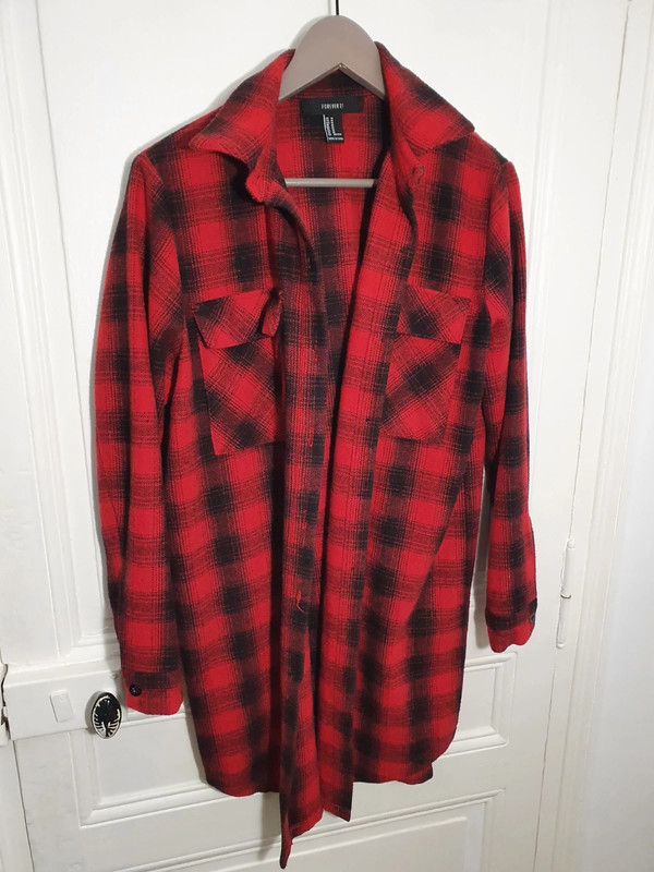 Chemise oversize robe rouge tartan Vinted