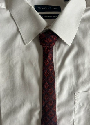 🔶 Cravate Belvedere Goldstar à motifs géométriques – tons bordeaux et rouge brique, brand: Vintage Dressing, condizioni: Ottime, €7.00, €8.05 include la Protezione acquisti