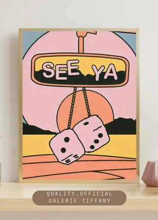 Affiche – See Ya A3, brand: Fait Main, condition: Very good, €10.00, €11.20 includes Buyer Protection Pro