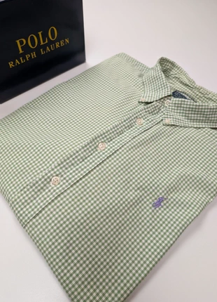 Chemise Ralph Lauren verte à petits carreaux logo violet taille XXL #ch820s, marque: Ralph Lauren, état: Très bon état, taille: XXL, 29,90 €, 32,10 € Protection acheteurs (Pro) incluse