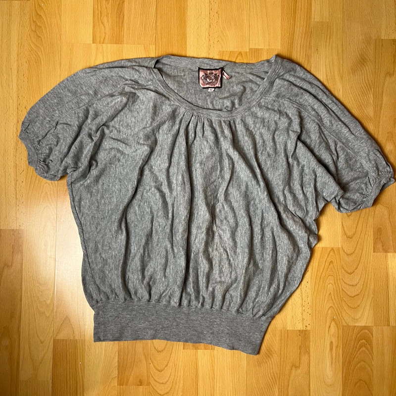 Juicy Couture grey sweater top 1