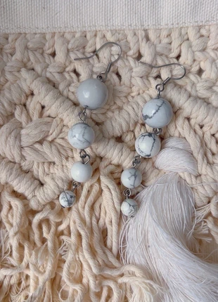 Boucles d’oreilles en pierre Howlite, marque: Boutique indépendante, état: Neuf sans étiquette, 10,00 €, 11,20 € Protection acheteurs incluse