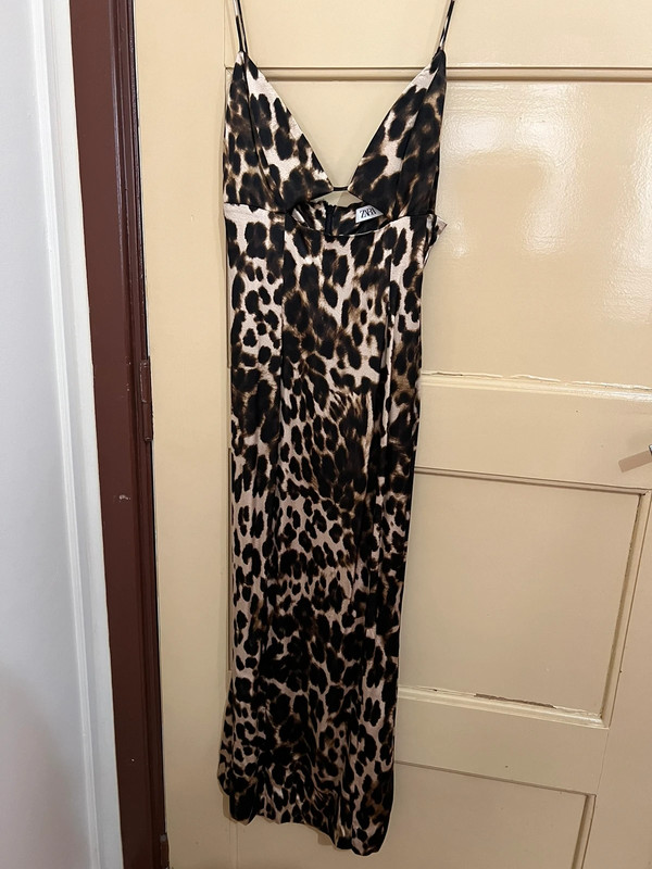 Vestido Tigresa Cetim Zara 2