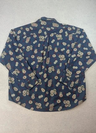 Chemise à manches longues vintage oversize | Dockers | Bleu à motifs, brand: Dockers, condition: Very good, size: XXL, €14.00, €15.40 includes Buyer Protection Pro