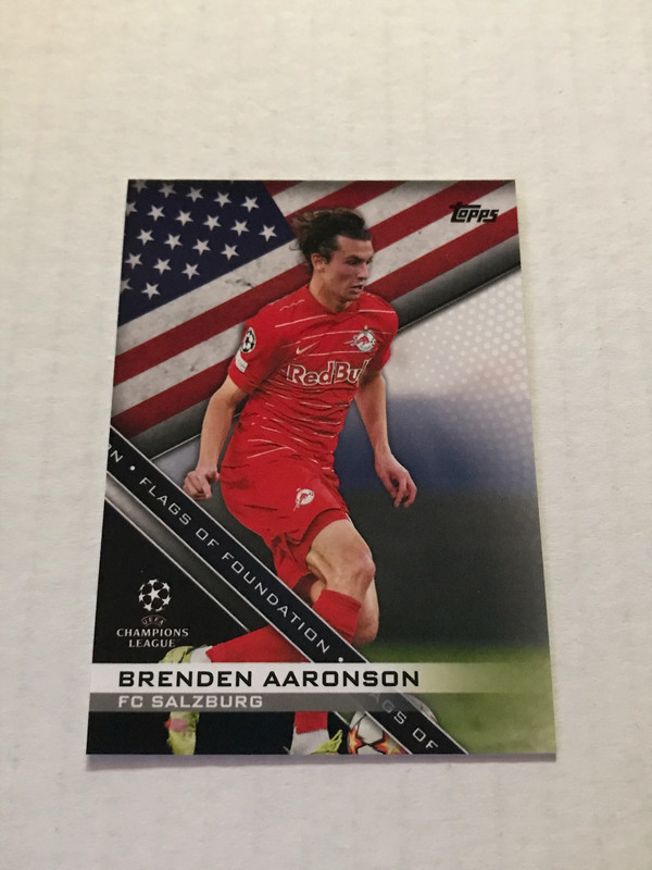 Brenden Aaronson FC Salzburg Topps Champions League 2021-22 Card