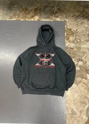 Hoodie USA gris foncé imprimé graphique Vintage, marke: Vintage Dressing, zustand: Sehr gut, größe: L, 16,00 €, 17,50 € beinhaltet Vinted-Käuferschutz Pro