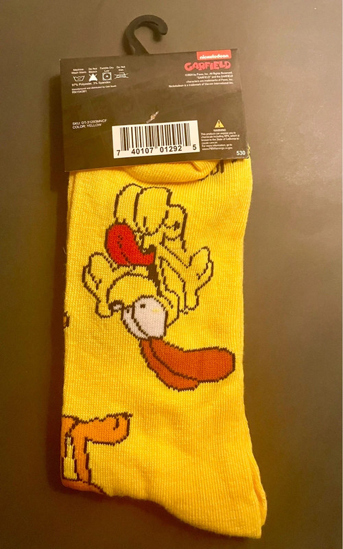 New - Nickelodeon Garfield Socks 2