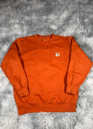 Sweat Carhartt Orange logo brodé sur pochette - Taille M, merk: Carhartt, staat: Veelgebruikt, maat: M, € 16,50, € 18,03 inclusief Kopersbescherming
