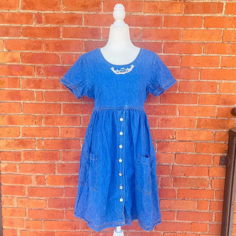 Denim babydoll dress 1