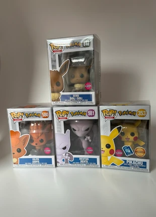 Lot Funko Pop Pokemon Flocked Evoli Goupix Mewtwo Pikachu Micromania, marque: Funko Pop, état: Neuf avec étiquette, taille: Prématuré, jusqu'à 44cm, 120,00 €, 126,70 € Protection acheteurs incluse