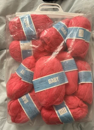 10 gomitoli rosa pura lana vergine pettinata, brand: Baby, condizioni: Nuovo con cartellino, €10.00, €11.20 include la Protezione acquisti