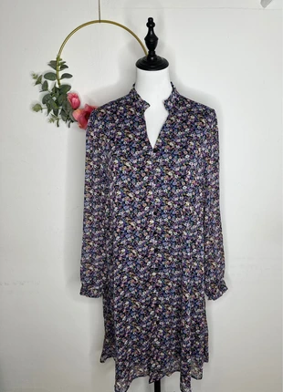 robe chemise vertbaudet fleurie violette et or, marke: Vertbaudet, zustand: Sehr gut, größe: XL / 42 / 14, 6,00 €, 7,00 € inklusive Vinted-Käuferschutz