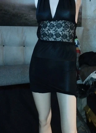 Nuisette noire, condition: Very good, size: S / 36 / 8, €5.00, €5.95 includes Buyer Protection