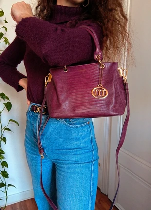 Magnifique sac à main en simili cuir bordeaux Manoukian, brand: Manoukian, condition: Very good, €29.00, €31.15 includes Buyer Protection
