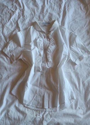 Milkmaid office siren fairy y2k vintage blouse with ruffle, marque: Ines de la Fressange, état: Très bon état, taille: XS / 34 / 6, 18,00 €, 19,60 € Protection acheteurs incluse