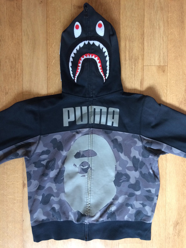 Bape x Puma Camo Shark Hoodie - Vinted