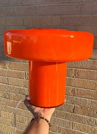 Foza Maxi Orange Glass Table Lamp - Retro Mushroom Design - E27 - EU Plug - 35×29.5cm, marca: c creation, estado: Muy bueno, 159,99 €, 168,69 € Protección al comprador Pro incluida