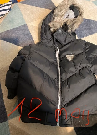 Blouson noir 12m Kimbaloo, marque: Kimbaloo, état: Très bon état, taille: 9-12 mois / 74 cm, 5,00 €, 5,95 € Protection acheteurs incluse
