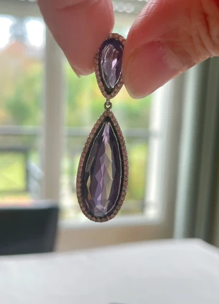 Pendentif élégant en argent sterling 925 avec améthyste., brand: argent 925 amethyst, condition: Very good, €38.00, €40.60 includes Buyer Protection