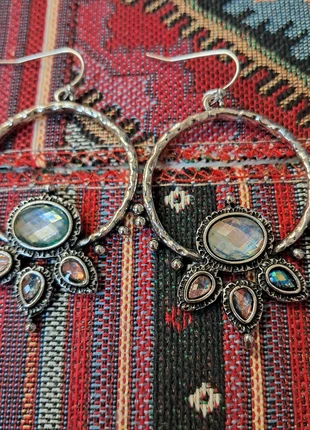 Boucle d'oreille créole métal couleur argent inde india hippie boheme bohemian ethnique bali neuf, marke: Boheme, zustand: Neu, 9,00 €, 10,15 € inklusive Vinted-Käuferschutz