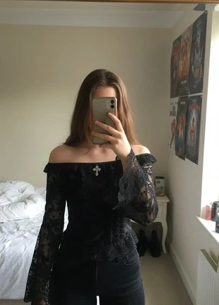 Top Corset Dentelle Noire – Élégant / Gothique / Vintage / Chic, merk: Atelier Ysée, staat: Heel goed, maat: M / 38 / 10, € 39,99, € 42,69 inclusief Kopersbescherming Pro